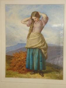 Maiden On A Moorland by John Dawson Watson