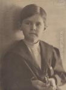 Boy With Toy Cowboy by Eva Watson-Schutze