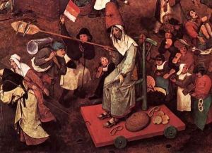 The Fight between Carnival and Lent (detail) 1559 2 by Jan The Elder Brueghel