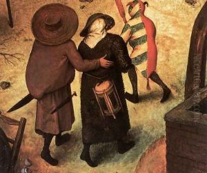The Fight between Carnival and Lent (detail) 1559 4 by Jan The Elder Brueghel