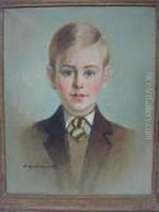 Portrait Of A Young Boy by Elizabeth Mary Watt