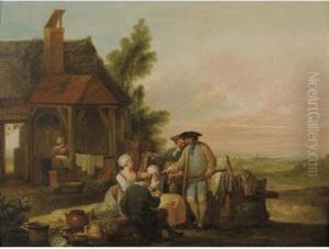 Le Marchand Ambulant by Louis Joseph, Dit Watteau De Lille
