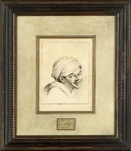 "market Seller's Head Study" by Francois Louis Joseph Watteau