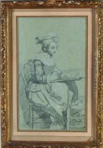 la Jeune Artiste by Francois Louis Joseph Watteau