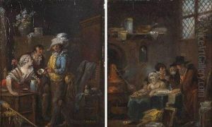 Interieur De Taverne by Francois Louis Joseph Watteau