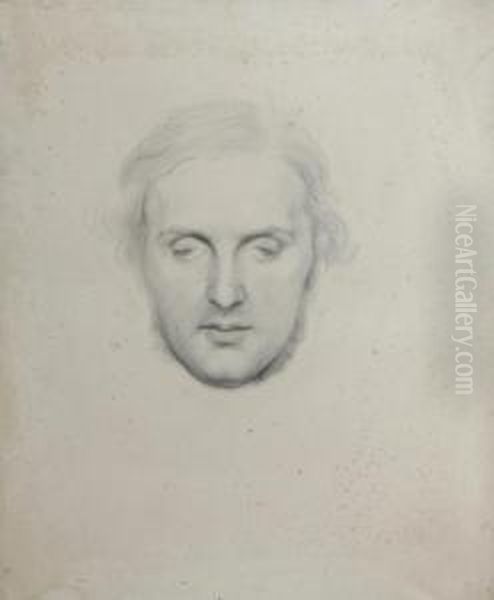 Portrait Head Study Of William Vernon Harcourt (1827-1904) - view 1