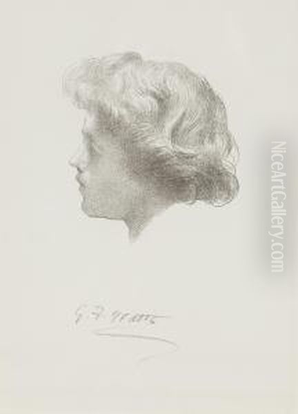 Study For A Head Of Sir Galahad - view 1