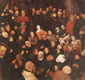 The Sermon of St John the Baptist (detail) 1566 7