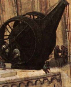 The Tower of Babel (detail) 1563 11 by Jan The Elder Brueghel