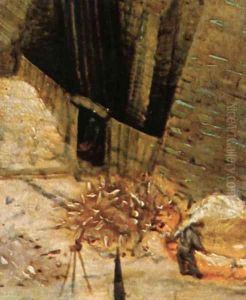 The Tower of Babel (detail) 1563 12 by Jan The Elder Brueghel