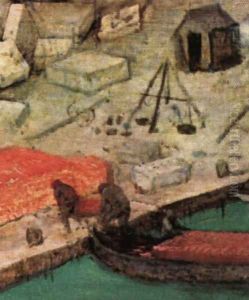 The Tower of Babel (detail) 1563 20 by Jan The Elder Brueghel