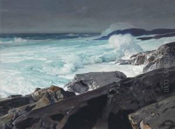 Surf On The Roaring Main by Frederick Judd Waugh