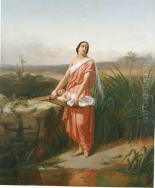 Moise Enfant Et Sa Soeur Myriam Aubord Du Nil - view 1