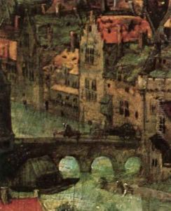 The Tower of Babel (detail) 1563 6 by Jan The Elder Brueghel