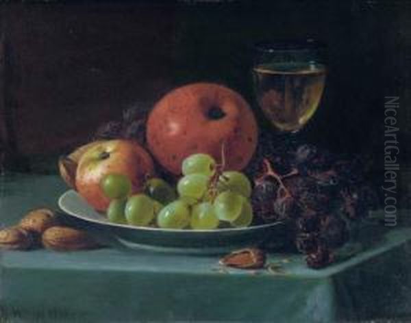 Still Life With Grapes, Walnuts And Apples - view 1