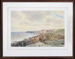 Craster Harbour, Northumberland by William Cossens Way