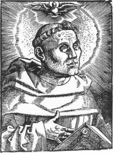 Portrait of Martin Luther 1521 by Hans Baldung Grien
