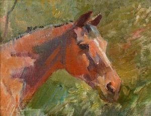 "fame", Portrait Of A Bay Horse by Richard Creed Weatherby