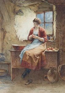 Peeling Apples by William Harris Weatherhead