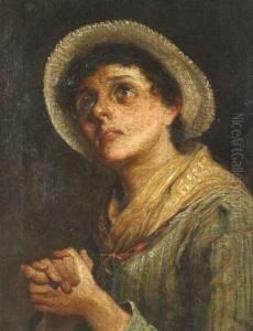 Portrait Of A Country Woman by William Harris Weatherhead