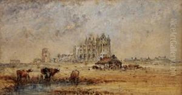 Whitby Abbey From The Hawsker Road - view 1