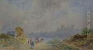 Looking Over Whitby From Ruswarp Lane by George Weatherill