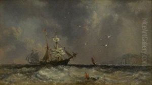 Shipping Off Whitby by Richard Weatherill