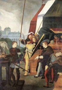Mucius Scaevola 1531 by Hans Baldung Grien