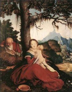 Rest On The Flight To Egypt 1514 by Hans Baldung Grien