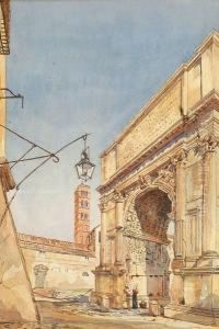 'the Cathedral Of Palermo' And 'the Arch Of Titus, Rome' by Aston Webb