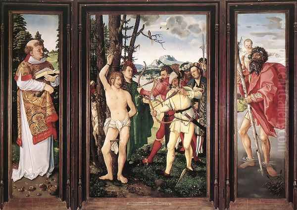 St Sebastian Altarpiece 1507 by Hans Baldung Grien