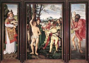 St Sebastian Altarpiece 1507 by Hans Baldung Grien