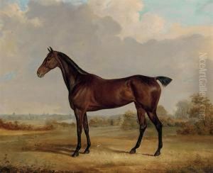 A Hunter In A Landscape by William Webb