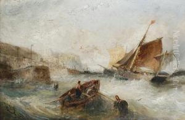 Ships Off The Cornish Coast - view 1
