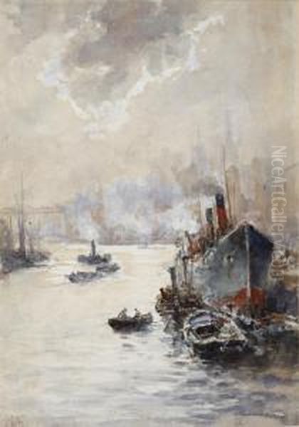 Shipping On The Thames - view 1