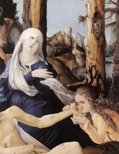 The Lamentation of Christ (detail) 1518 by Hans Baldung Grien