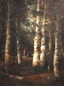 Two Ladies In The Woods by Wesley Elbridge Webber
