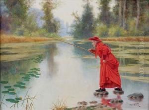Le Cardinal A La Peche by Alfred Weber