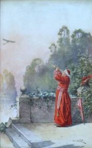 Le Cardinal A La Longue Vue by Alfred Weber
