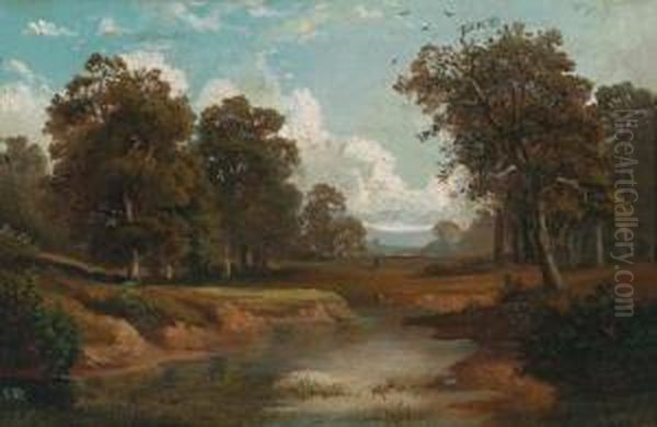 Wooded Landscape With A Stream - view 1