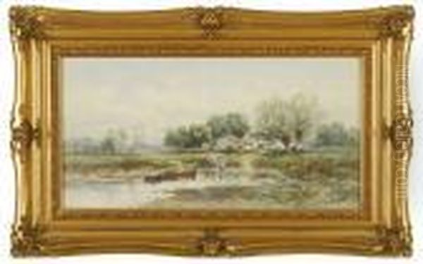 Pastoral Landsdcape With Figures At A Stream - view 1