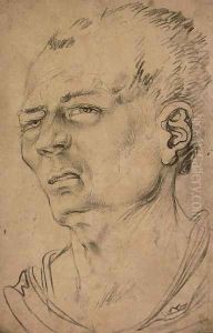 Head of a man, in three-quarter-profile to the left by Hans Baldung Grien