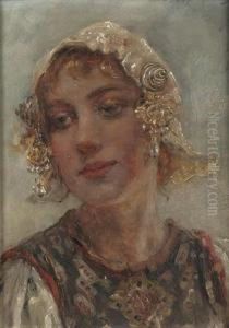 A Girl In A Folk Costume