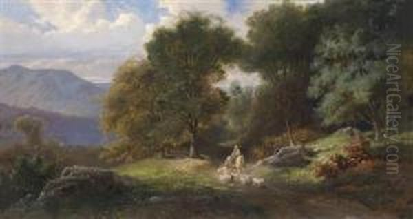 Seascape With Shepherdess On Her Way Home - view 1