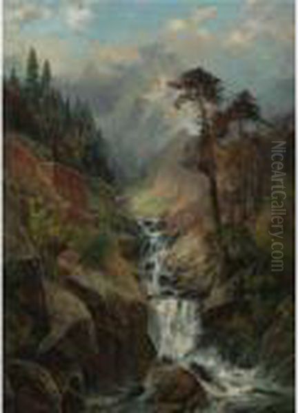 Cascade In The Mountains - view 1
