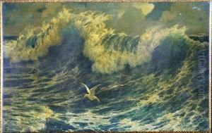 Stormy Seascape With Seagull