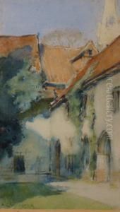 A View Of The Rear Of The Old Revenue Offices, High Street,lincoln by Alfred George Webster