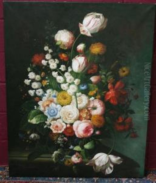 Still Life Study Of Flower In A Vase - view 1