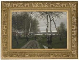 Birchwood After Rain by Herman Wedel-Anker