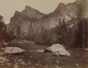 Bridal Veil Fall And Three Graces by Charles L. Weed